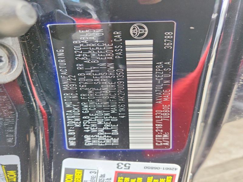 Продажа на аукционе авто 2023 Toyota Camry, vin: 4T1K61AK2PU091350, номер лота: 61778186