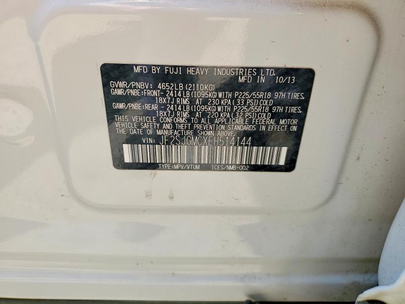Продаж на аукціоні авто 2014 Subaru Forester, vin: JF2SJGMCXEH514144, номер лоту: 61249956