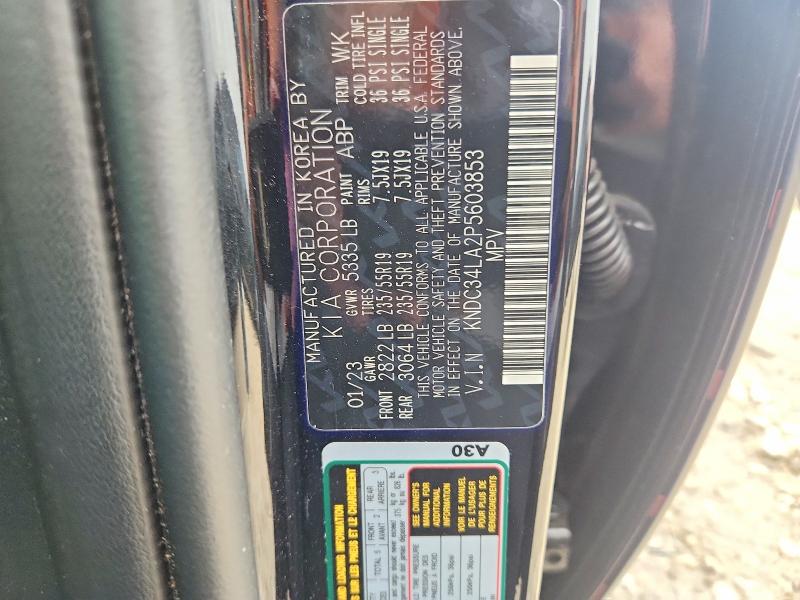 Продаж на аукціоні авто 2023 Kia Ev6, vin: KNDC34LA2P5603853, номер лоту: 60466686