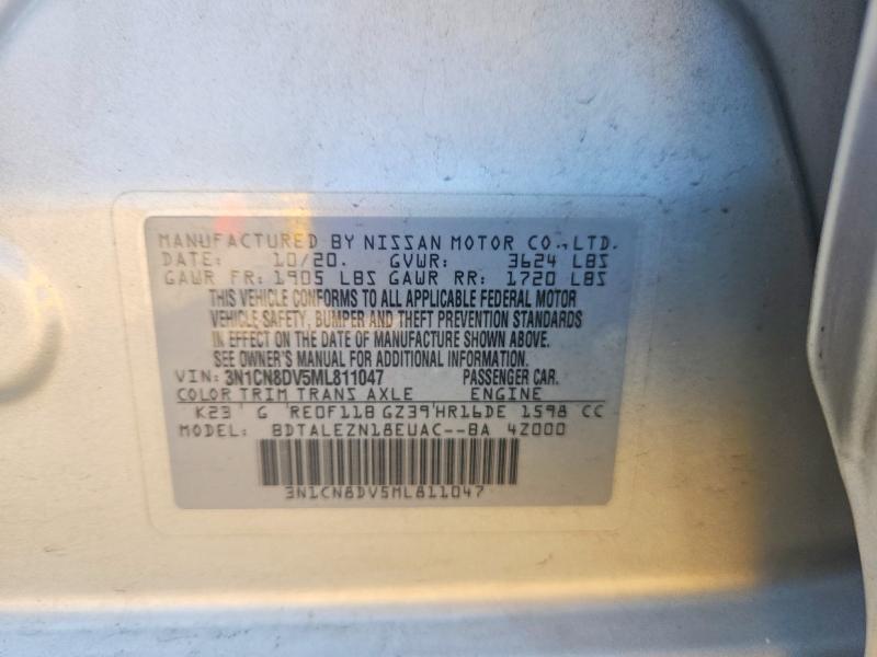 Aukcja sprzedaży 2021 Nissan Versa, vin: 3N1CN8DV5ML811047, numer aukcji: 59274736