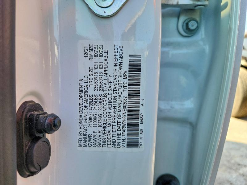 Продаж на аукціоні авто 2022 Honda Cr-v, vin: 7FARW2H87NE003082, номер лоту: 61540846