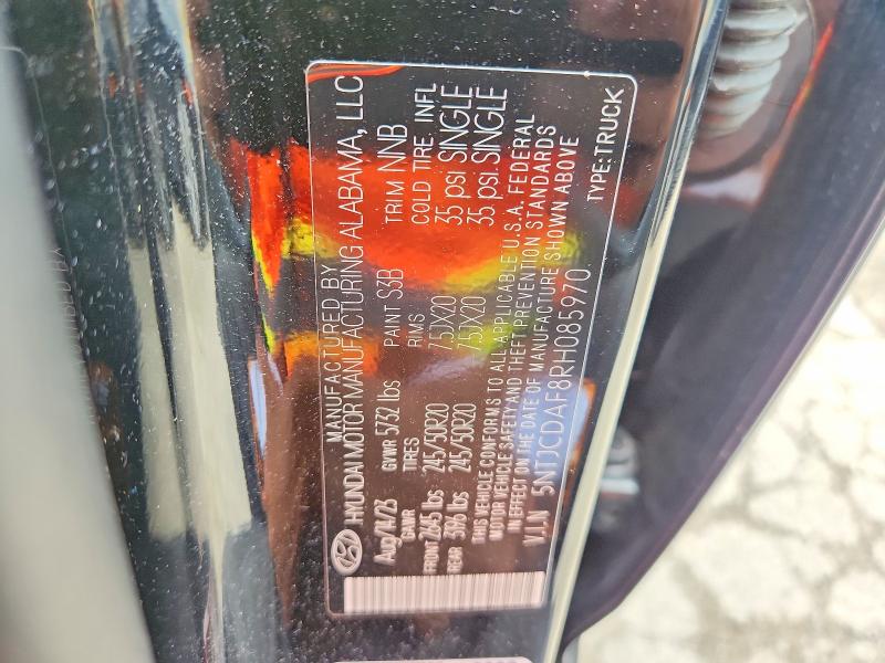 Aukcja sprzedaży 2024 Hyundai Santa Cruz, vin: 5NTJCDAF8RH085970, numer aukcji: 62583956
