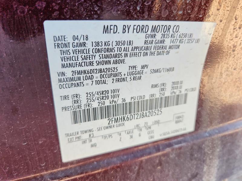 Aukcja sprzedaży 2018 Ford Flex, vin: 2FMHK6DT2JBA20525, numer aukcji: 85986135
