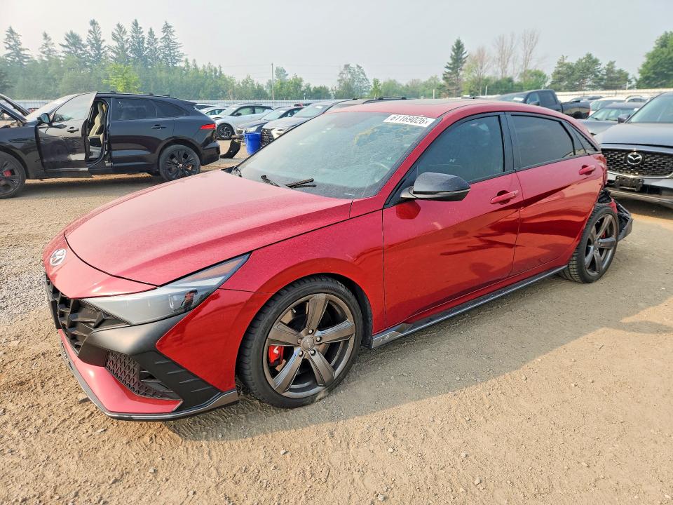 61169026 :رقم المزاد ، KMHLW4AKXNU001445 vin ، 2022 Hyundai Elantra N مزاد بيع
