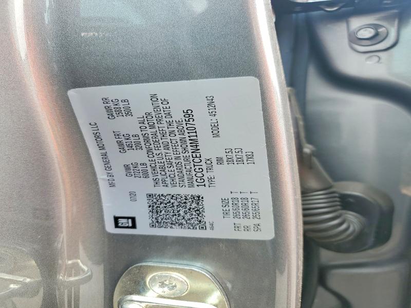Продаж на аукціоні авто 2021 Chevrolet Colorado, vin: 1GCGTCEN4M1107595, номер лоту: 61218426