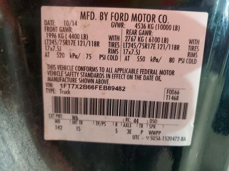 Продажа на аукционе авто 2015 Ford F250, vin: 1FT7X2B66FEB89482, номер лота: 60877636