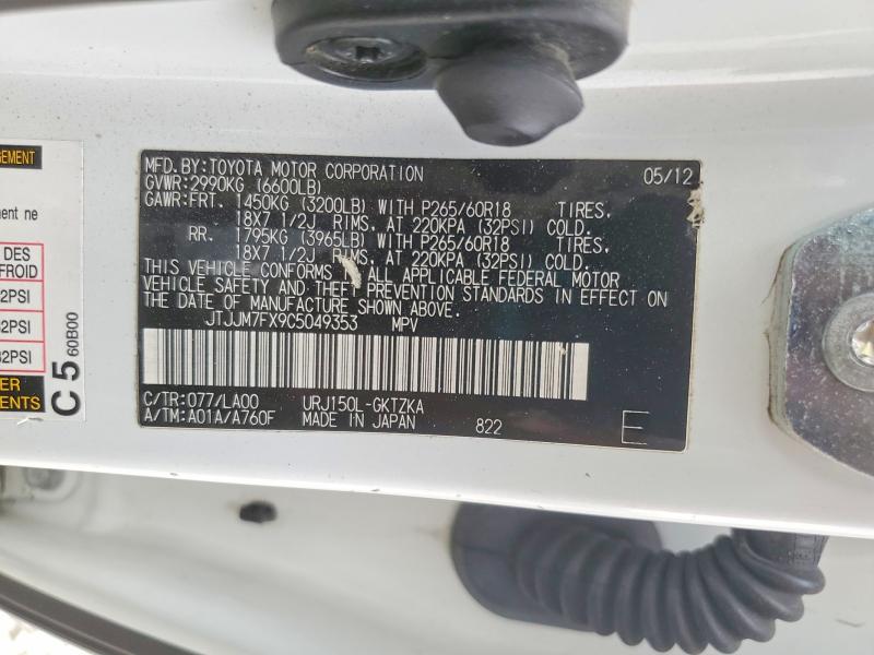 Продаж на аукціоні авто 2012 Lexus Gx, vin: JTJJM7FX9C5049353, номер лоту: 60039826