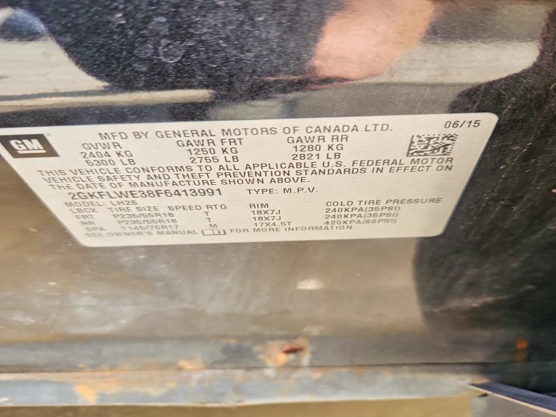2015 Gmc Terrain მანქანა იყიდება აუქციონზე, vin: 2GKFLWE38F6413991, აუქციონის ნომერი: 62796956