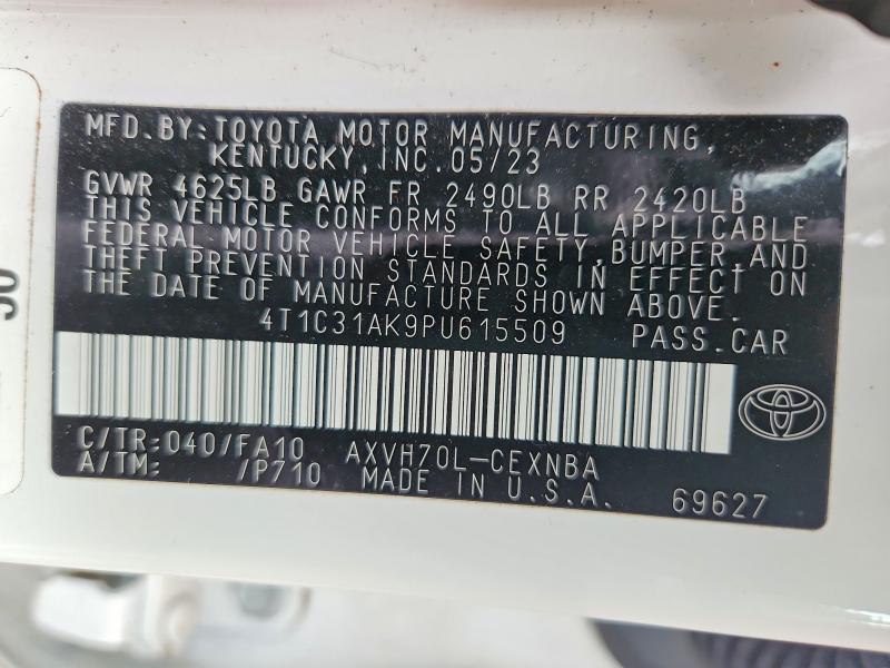 Продажа на аукционе авто 2023 Toyota Camry, vin: 4T1C31AK9PU615509, номер лота: 63173216