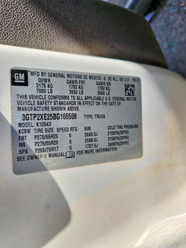 Продаж на аукціоні авто 2011 Gmc Sierra, vin: 3GTP2XE25BG166508, номер лоту: 59742846