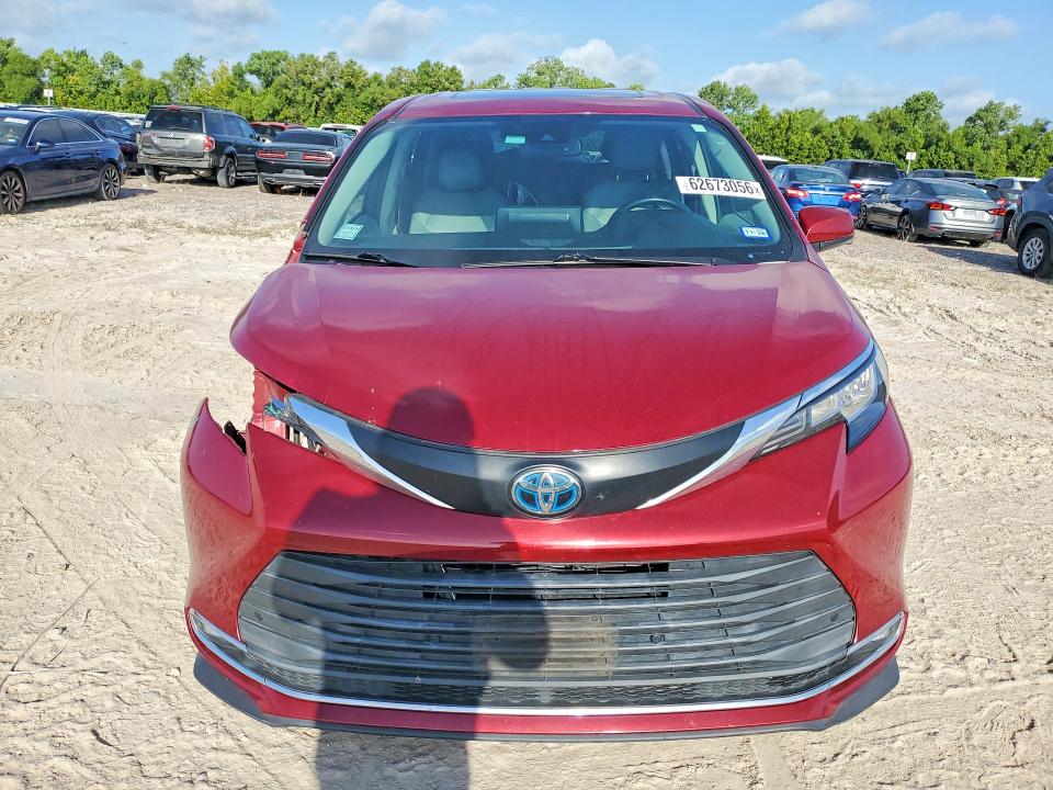 2022 Toyota Sienna მანქანა იყიდება აუქციონზე, vin: 5TDYRKEC0NS076250, აუქციონის ნომერი: 62673056