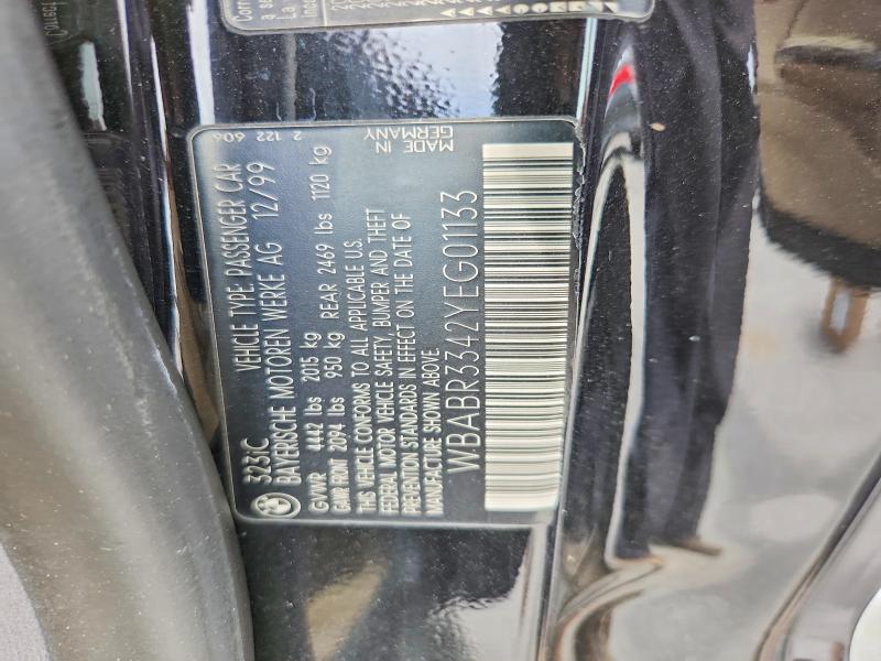 Продажа на аукционе авто 2000 Bmw 323, vin: WBABR3342YEG01133, номер лота: 61951366
