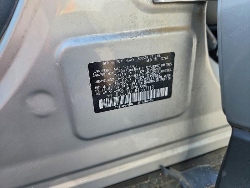 Продаж на аукціоні авто 2015 Subaru Forester, vin: JF2SJADC9FH557713, номер лоту: 59318986