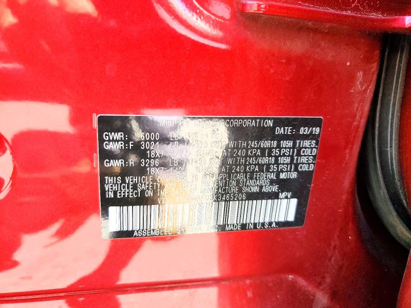 Продаж на аукціоні авто 2019 Subaru Ascent, vin: 4S4WMAFD3K3465206, номер лоту: 61975226
