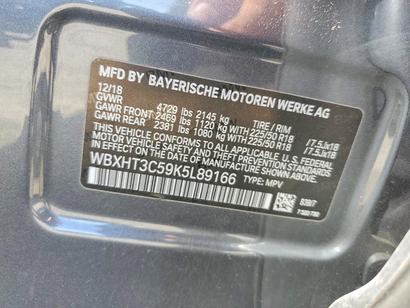 2019 Bmw X1 მანქანა იყიდება აუქციონზე, vin: WBXHT3C59K5L89166, აუქციონის ნომერი: 62339626