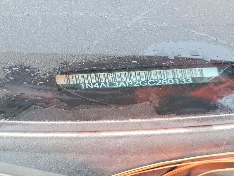 62330476 :رقم المزاد ، 1N4AL3AP2GC260133 vin ، 2016 Nissan Altima مزاد بيع