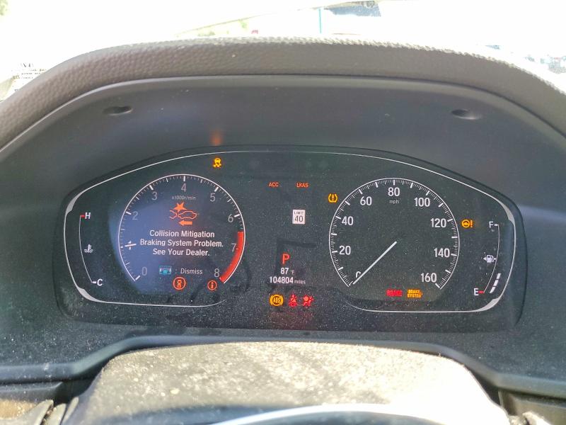 59719016 :رقم المزاد ، 1HGCV1F4XKA125195 vin ، 2019 Honda Accord مزاد بيع
