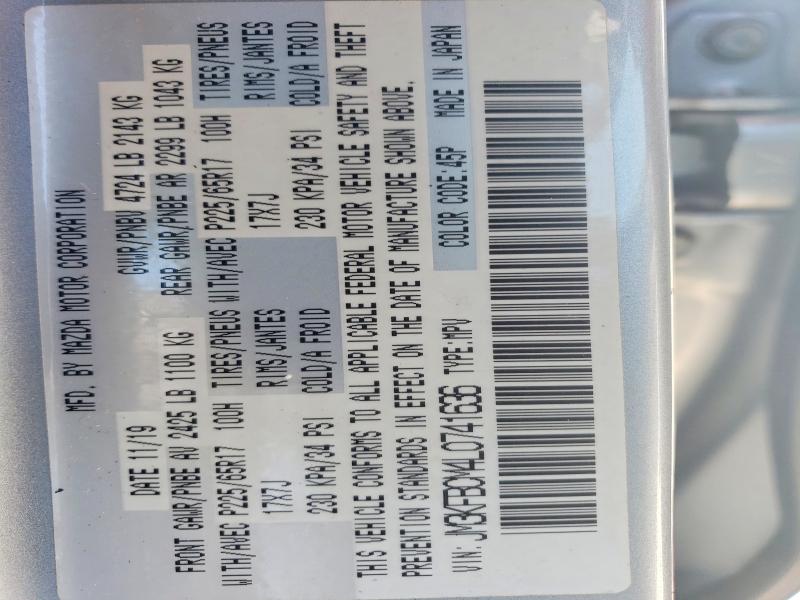 Aukcja sprzedaży 2020 Mazda Cx-5, vin: JM3KFBCM4L0741636, numer aukcji: 60843556