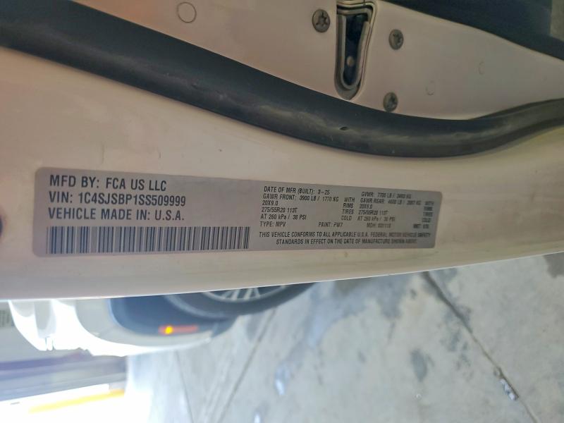 Продаж на аукціоні авто 2025 Jeep Wagoneer, vin: 1C4SJSBP1SS509999, номер лоту: 63042136