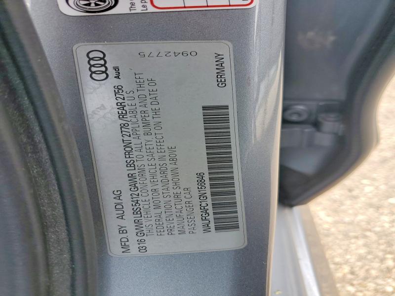 Aukcja sprzedaży 2016 Audi A6, vin: WAUFGAFC1GN156846, numer aukcji: 61317356