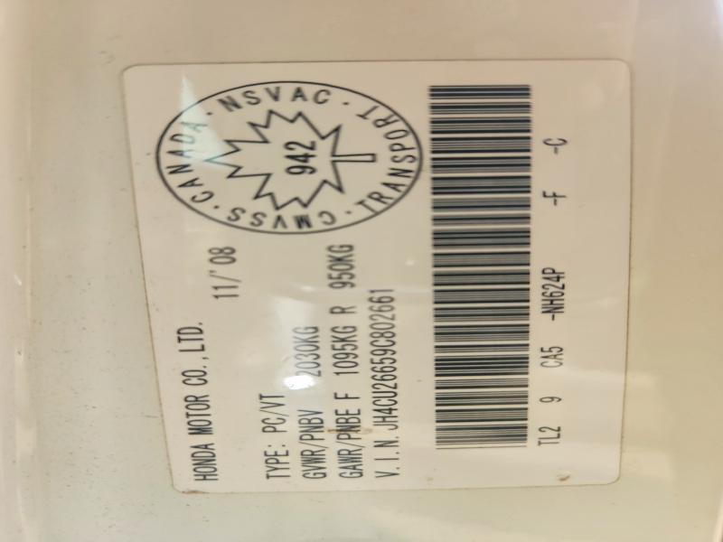 Aukcja sprzedaży 2009 Acura Tsx, vin: JH4CU26659C802661, numer aukcji: 60275466
