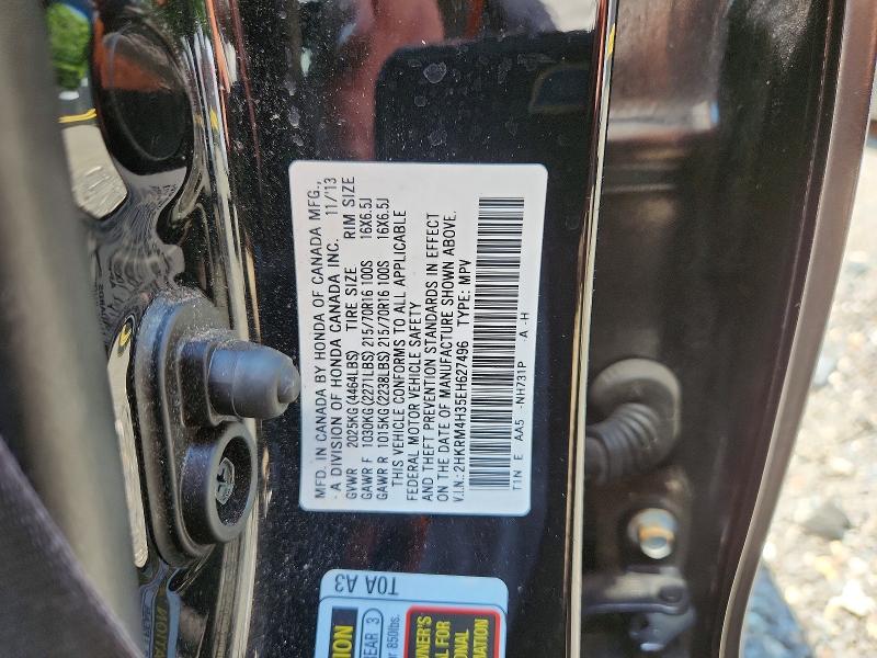 Продажа на аукционе авто 2014 Honda Cr-v, vin: 2HKRM4H35EH627496, номер лота: 62118956