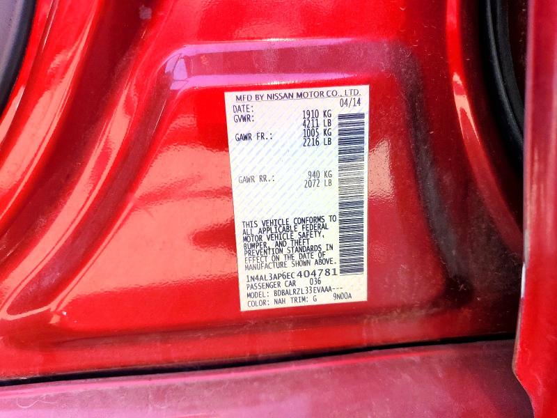 61190866 :رقم المزاد ، 1N4AL3AP6EC404781 vin ، 2014 Nissan Altima مزاد بيع