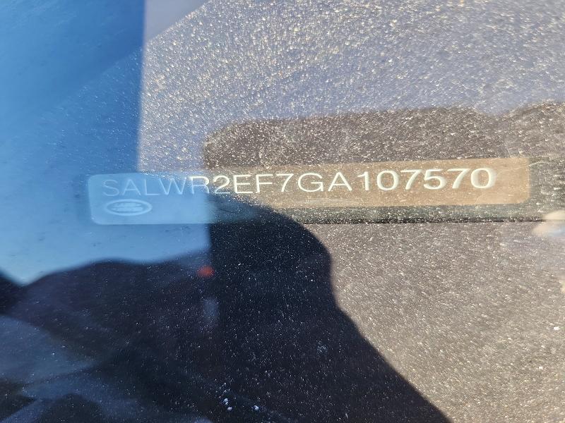 Продаж на аукціоні авто 2016 Land Rover Range Rover Sport, vin: SALWR2EF7GA107570, номер лоту: 62993456