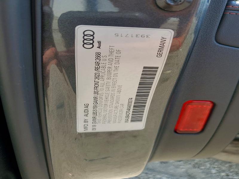 Продажа на аукционе авто 2019 Audi S5, vin: WAUB4CF54KA003074, номер лота: 62158166