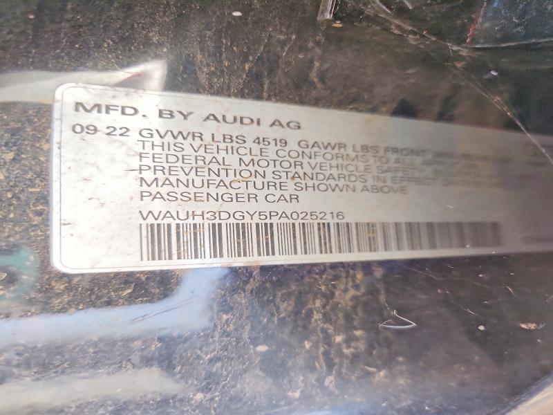 Aukcja sprzedaży 2023 Audi S3, vin: WAUH3DGY5PA025216, numer aukcji: 61694566