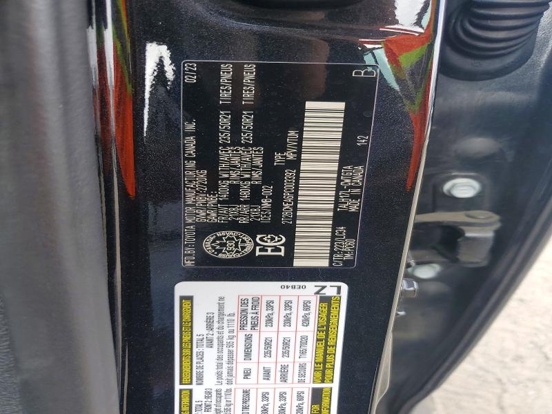85968965 :رقم المزاد ، 2T2BCMEA6PC003392 vin ، 2023 Lexus Rx مزاد بيع