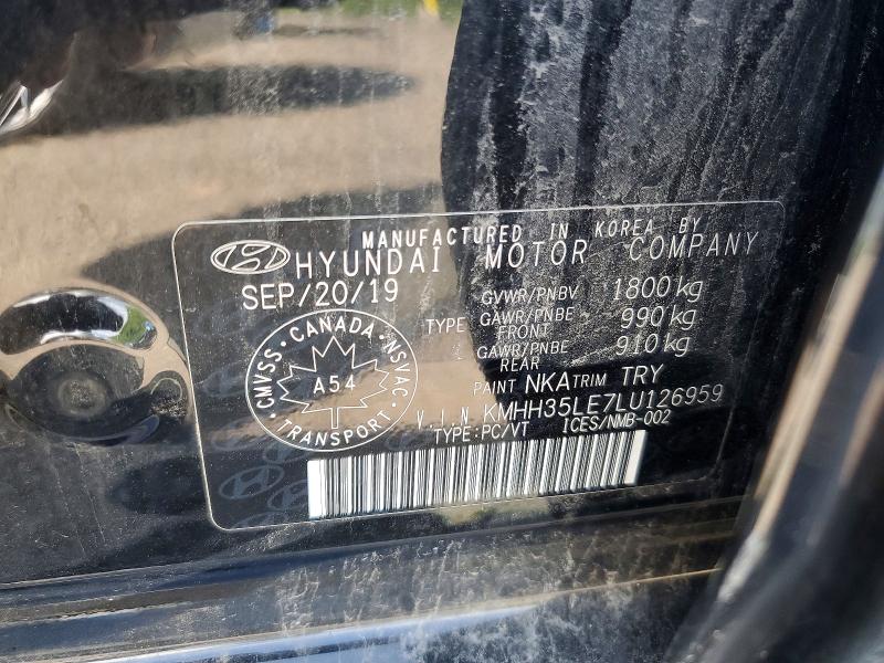 2020 Hyundai Elantra Gt მანქანა იყიდება აუქციონზე, vin: KMHH35LE7LU126959, აუქციონის ნომერი: 60117606