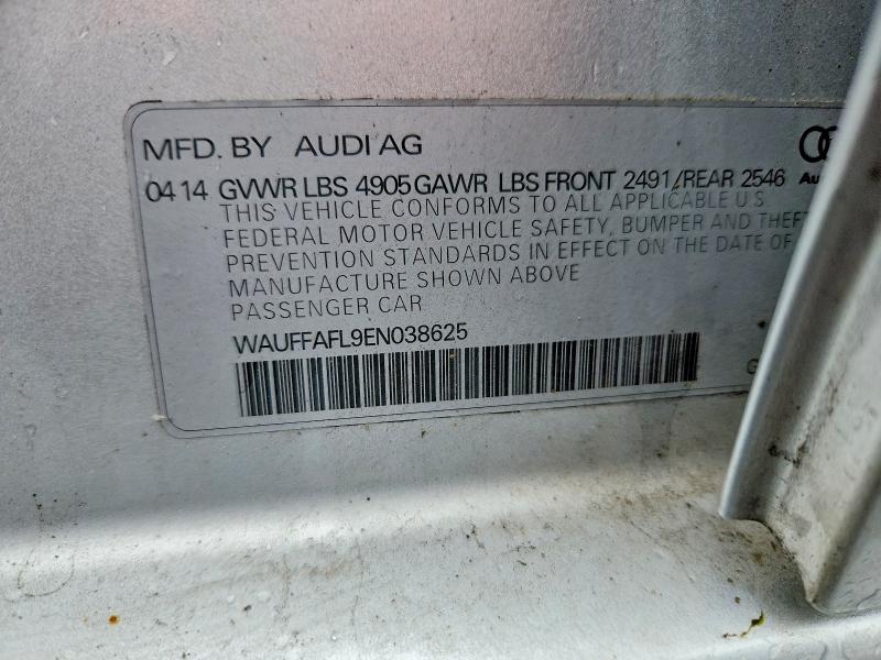 Продаж на аукціоні авто 2014 Audi A4, vin: WAUFFAFL9EN038625, номер лоту: 59657826