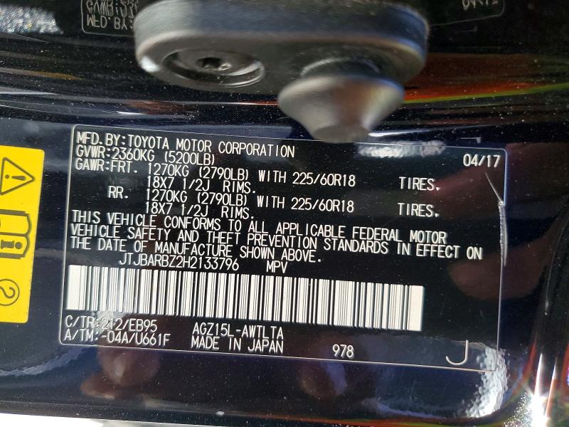 Aukcja sprzedaży 2017 Lexus Nx 200t, vin: JTJBARBZ2H2133796, numer aukcji: 62816886