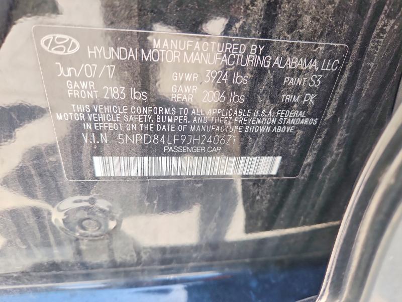 Продажа на аукционе авто 2018 Hyundai Elantra, vin: 5NPD84LF9JH240671, номер лота: 60251536
