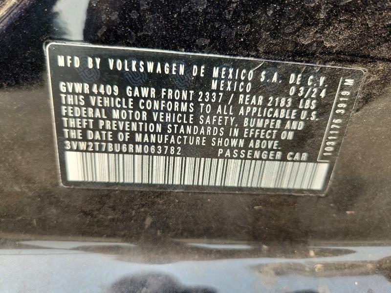 Aukcja sprzedaży 2024 Volkswagen Jetta, vin: 3VW2T7BU6RM063782, numer aukcji: 61413506