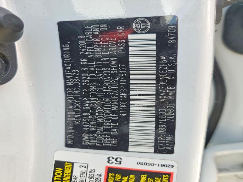 Продаж на аукціоні авто 2024 Toyota Camry, vin: 4T1K61AK8RU845127, номер лоту: 61712316