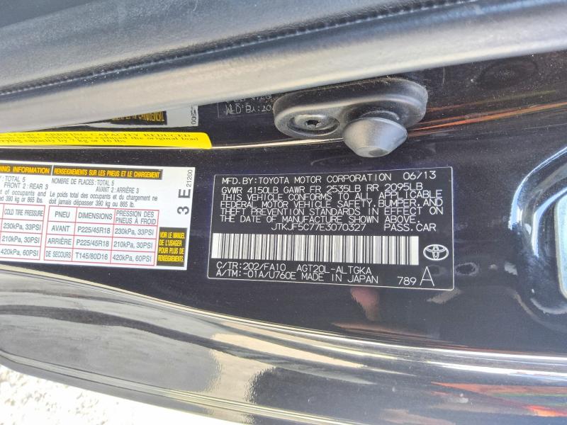 62711806 :رقم المزاد ، JTKJF5C77E3070327 vin ، 2014 Scion Tc مزاد بيع