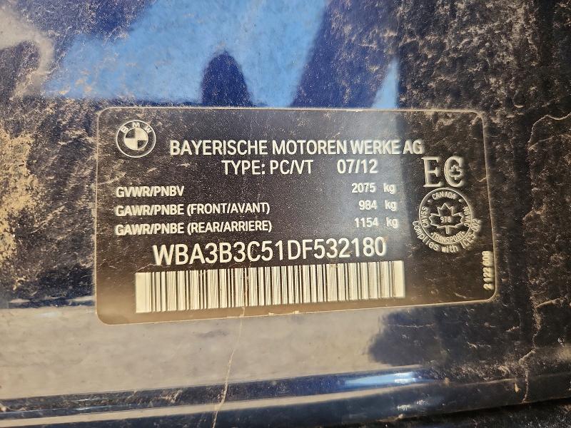 56834776 :رقم المزاد ، WBA3B3C51DF532180 vin ، 2013 Bmw 328 مزاد بيع