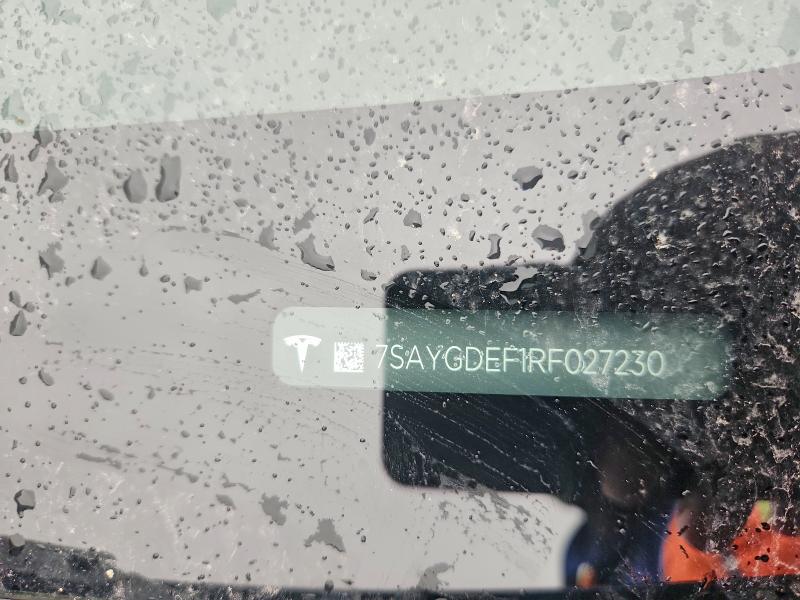 Aukcja sprzedaży 2024 Tesla Model Y, vin: 7SAYGDEF1RF027230, numer aukcji: 61637526