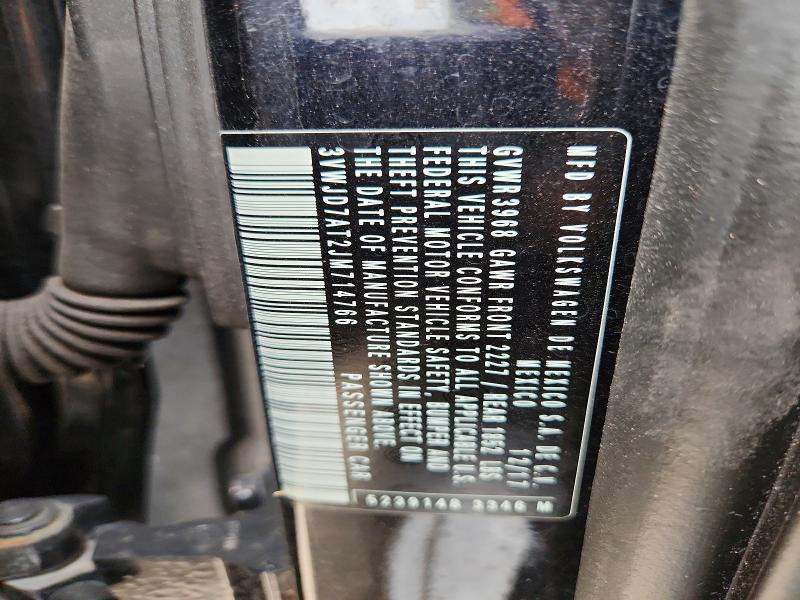 2018 Volkswagen Beetle მანქანა იყიდება აუქციონზე, vin: 3VWJD7AT2JM714766, აუქციონის ნომერი: 62444156