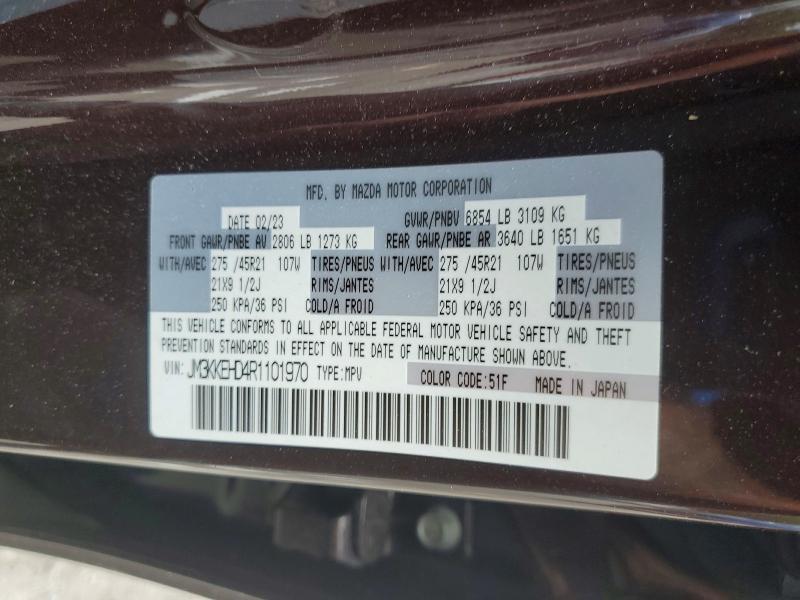 Продаж на аукціоні авто 2024 Mazda Cx-90, vin: JM3KKEHD4R1101970, номер лоту: 60625886
