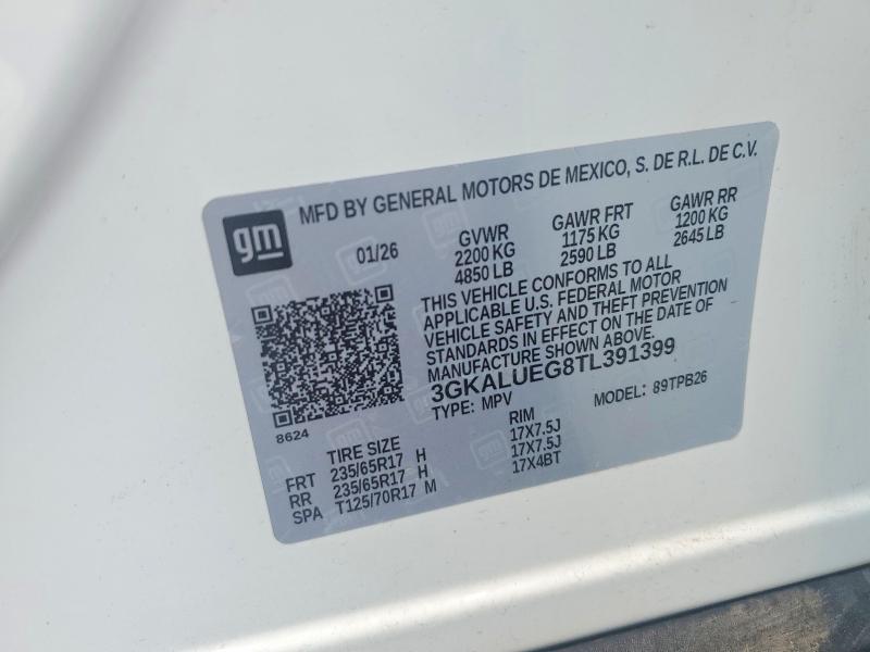 Aukcja sprzedaży 2026 Gmc Terrain, vin: 3GKALUEG8TL391399, numer aukcji: 69413386