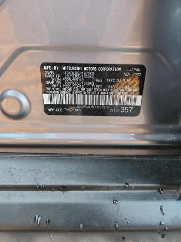 Продажа на аукционе авто 2023 Mitsubishi Outlander Sport, vin: JA4ARUAU5PU003315, номер лота: 60590166