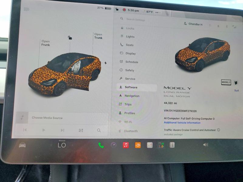 Aukcja sprzedaży 2021 Tesla Model Y, vin: 5YJYGDEE6MF279326, numer aukcji: 59821916