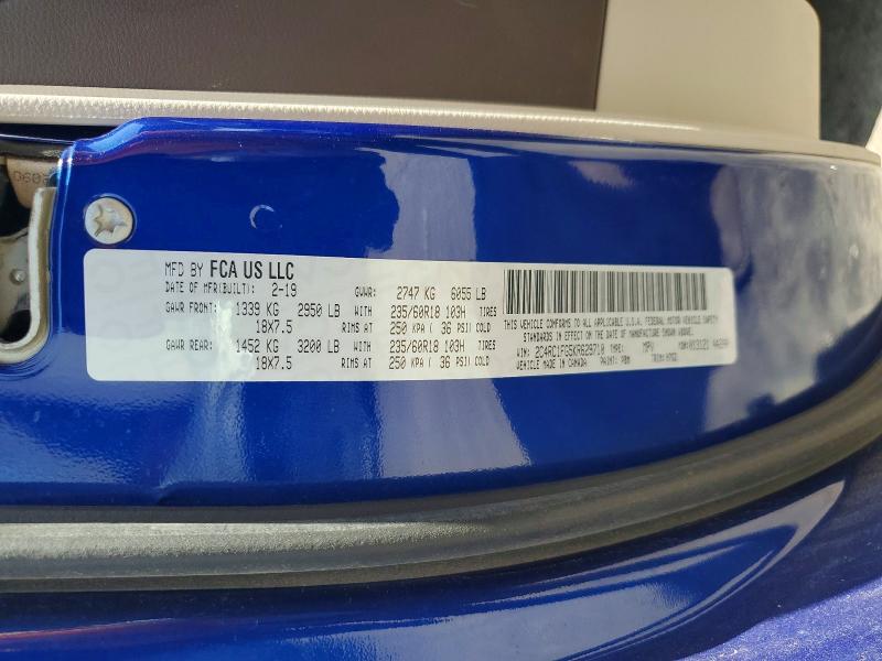 Auction sale of the 2019 Chrysler Pacifica, vin: 2C4RC1FG5KR629710, lot number: 59909526