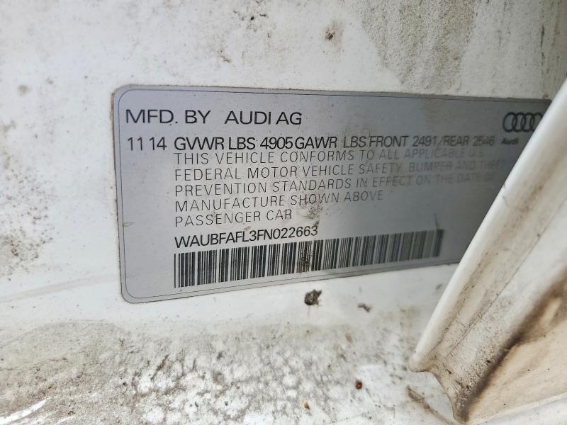Продаж на аукціоні авто 2015 Audi A4, vin: WAUBFAFL3FN022663, номер лоту: 60490476