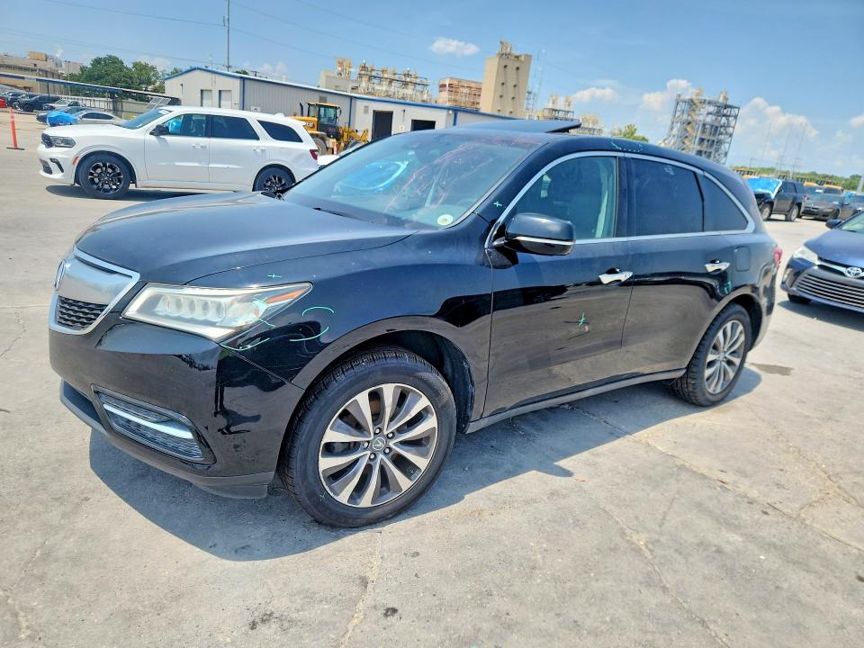 2016 Acura Mdx მანქანა იყიდება აუქციონზე, vin: 5FRYD3H47GB010731, აუქციონის ნომერი: 57059476