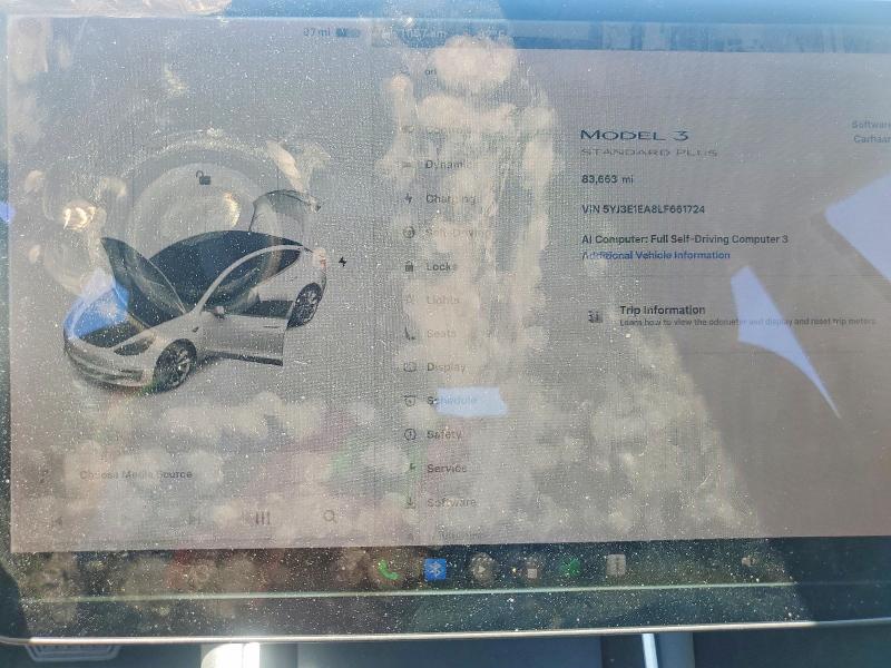 60005296 :رقم المزاد ، 5YJ3E1EA8LF661724 vin ، 2020 Tesla Model 3 مزاد بيع