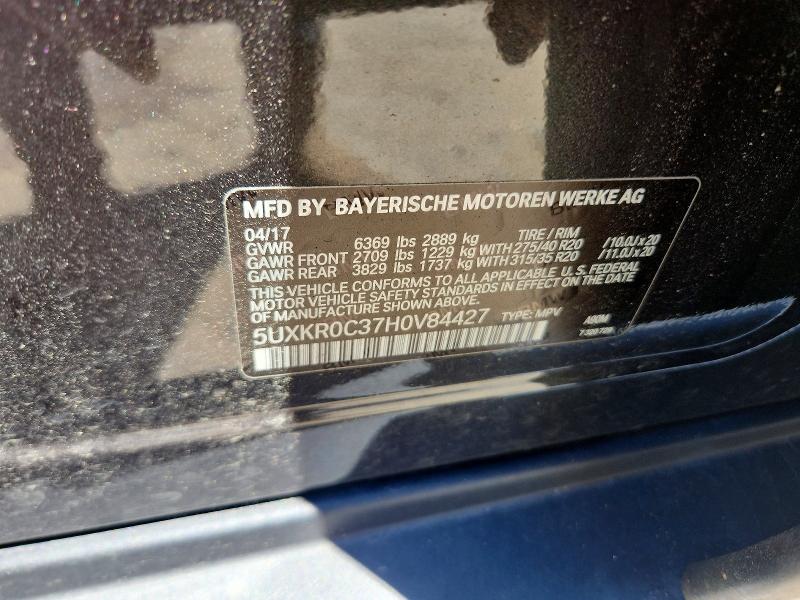 Продажа на аукционе авто 2017 Bmw X5, vin: 5UXKR0C37H0V84427, номер лота: 60633086